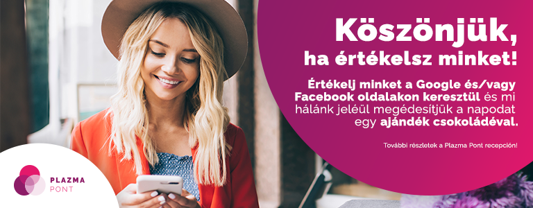 Köszönjük, hogy értékelsz minket!